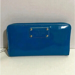 Kate spade blue leather wallet